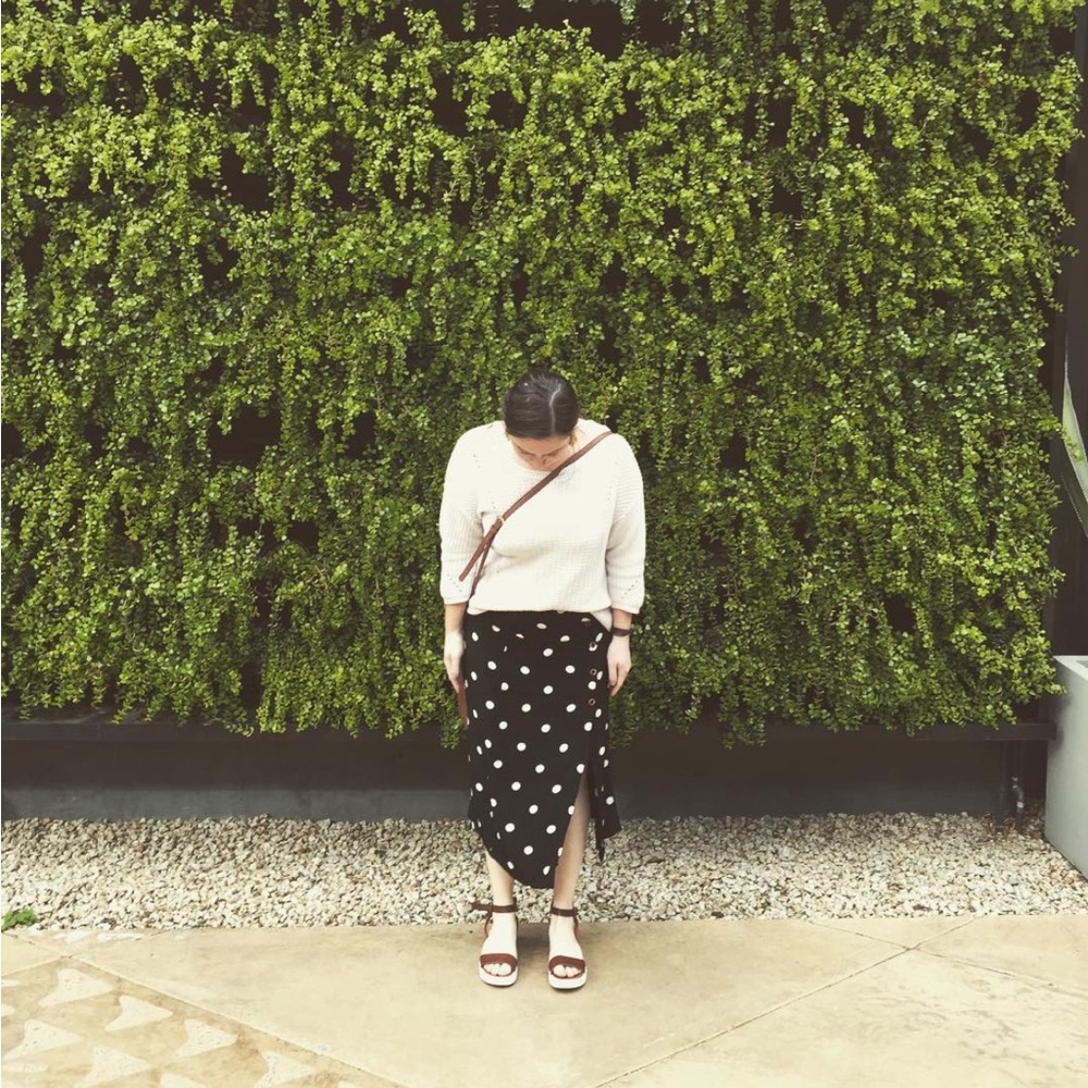 Free People Polka Dot Skirt